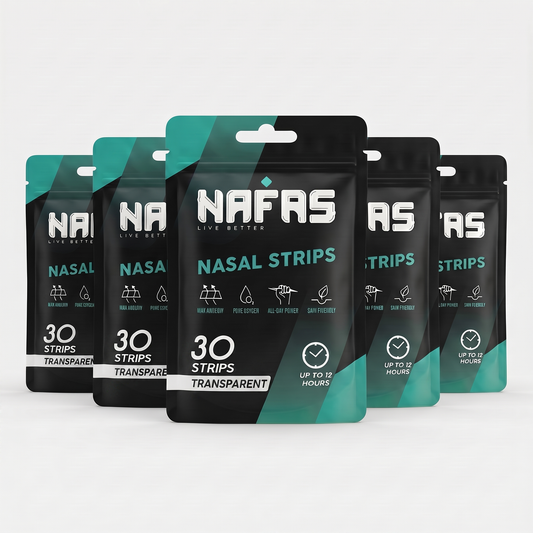 NAFAS NASAL STRIPS - Transparent - 5 PACK