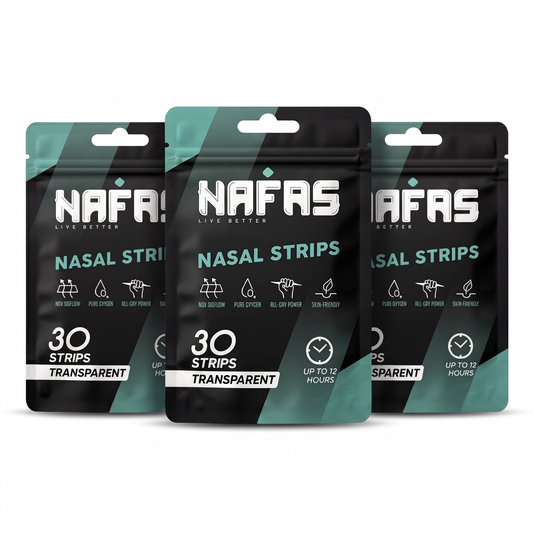 NAFAS NASAL STRIPS - Transparent - 3 PACK